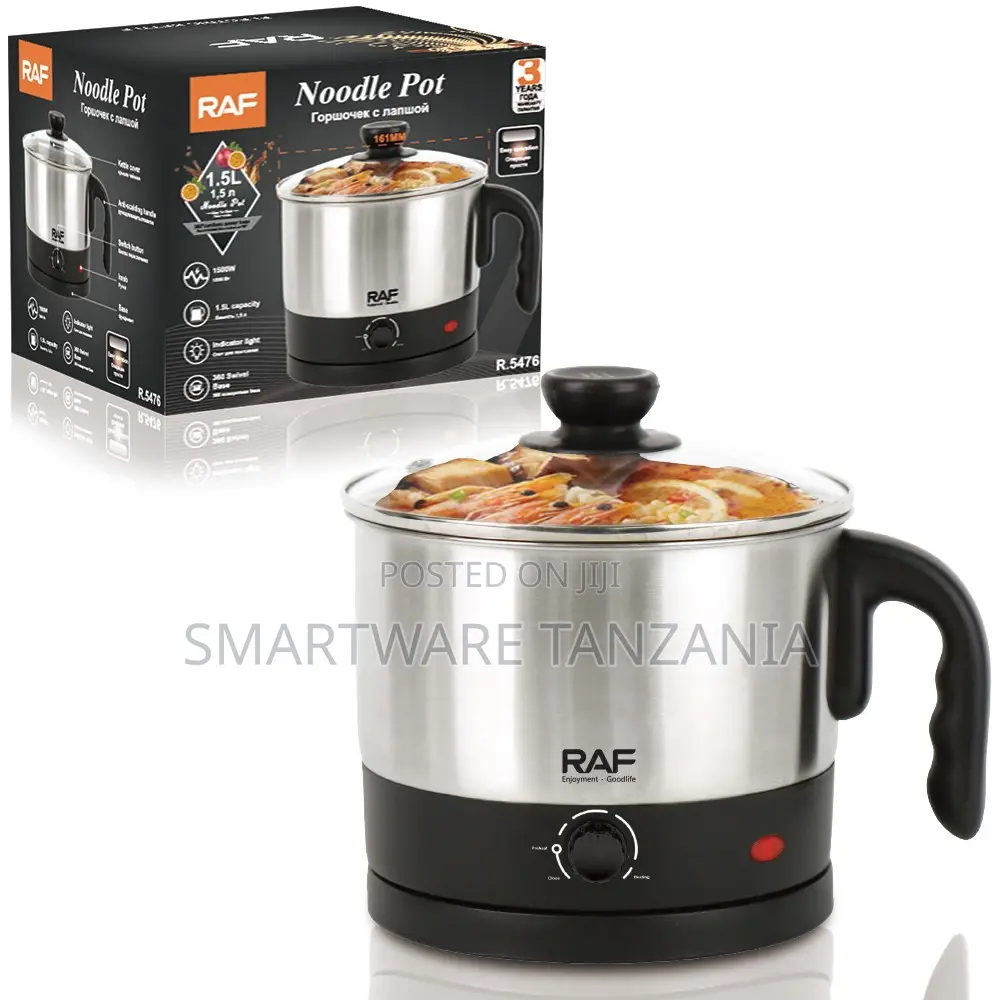 Raf 1.5l Noodle Cooker R.5476 1500w Fast Boil Stainless Pot