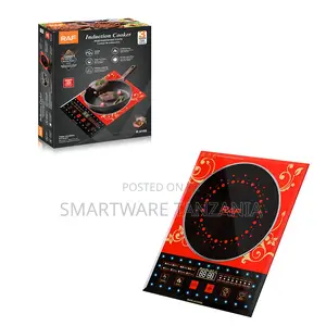 Raf 2200w Induction Cooktop R.8108 Portable Digital Red Pattern