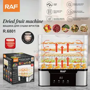 Raf Food Dehydrator R.6801 350w 5 Tray Digital Timer Temperature