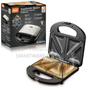 Raf 750w Sandwich Toaster R.2527s Non-stick Triangle Cut Press
