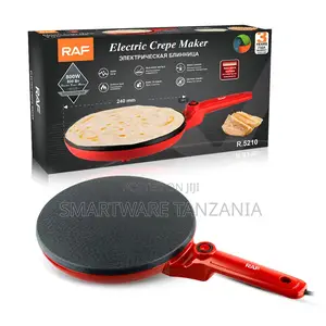 Raf Non-Stick Crepe Pan 800w Electric Pancake Maker 240mm