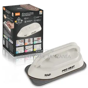 Raf 300w Compact Iron Teflon Base Travel Steam Iron White
