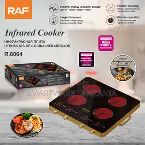 Raf Infrared Cooktop 4 Zone 7400w Portable Electric Stove
