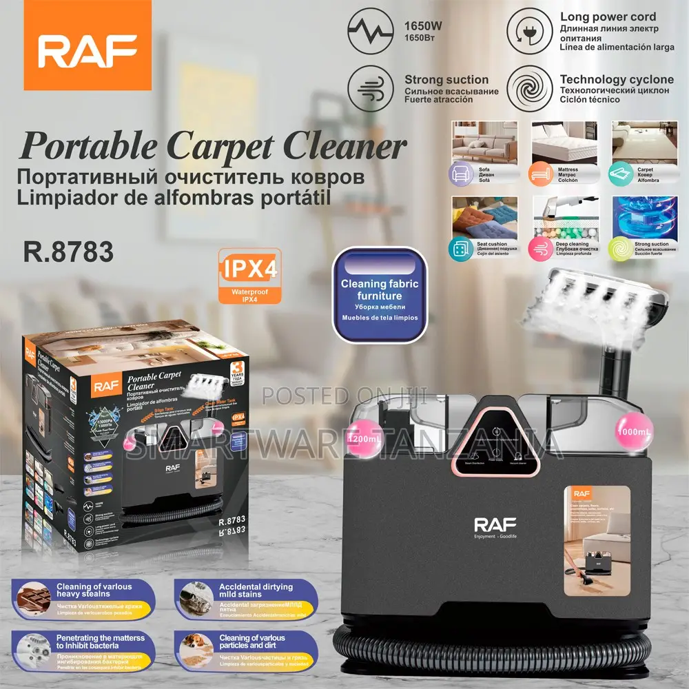 Raf 1650w Portable Carpet Cleaner Upholstery Shampooer R.8783