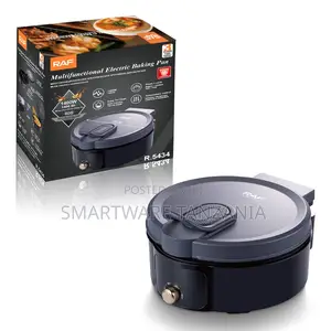 Raf 1400w Electric Skillet Round Baking Pan Temperature Control