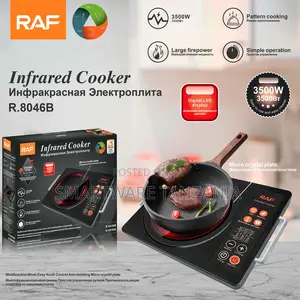 Raf Single Infrared Hob 3500w Led Digital Portable Cooktop