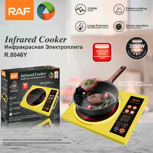 Raf 3500w Infrared Burner Yellow Led Display Electric Cooktop