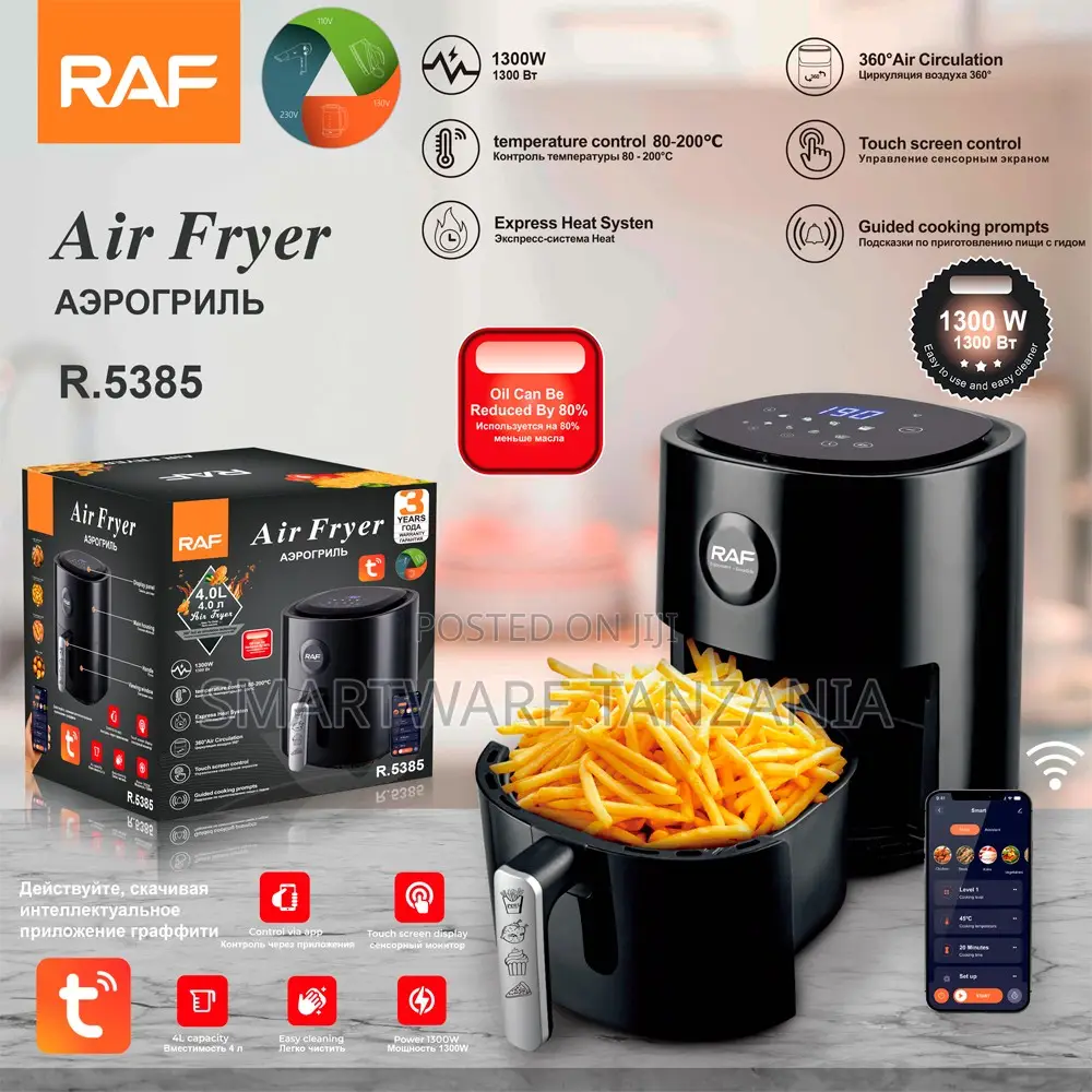 Raf 1300w Smart Air Fryer 4l App Control Wifi Connected R.5385