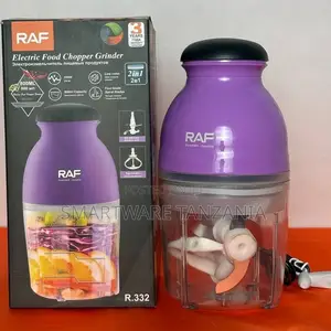 Raf 250w Electric Food Chopper 800ml Mini Blender Purple R.332