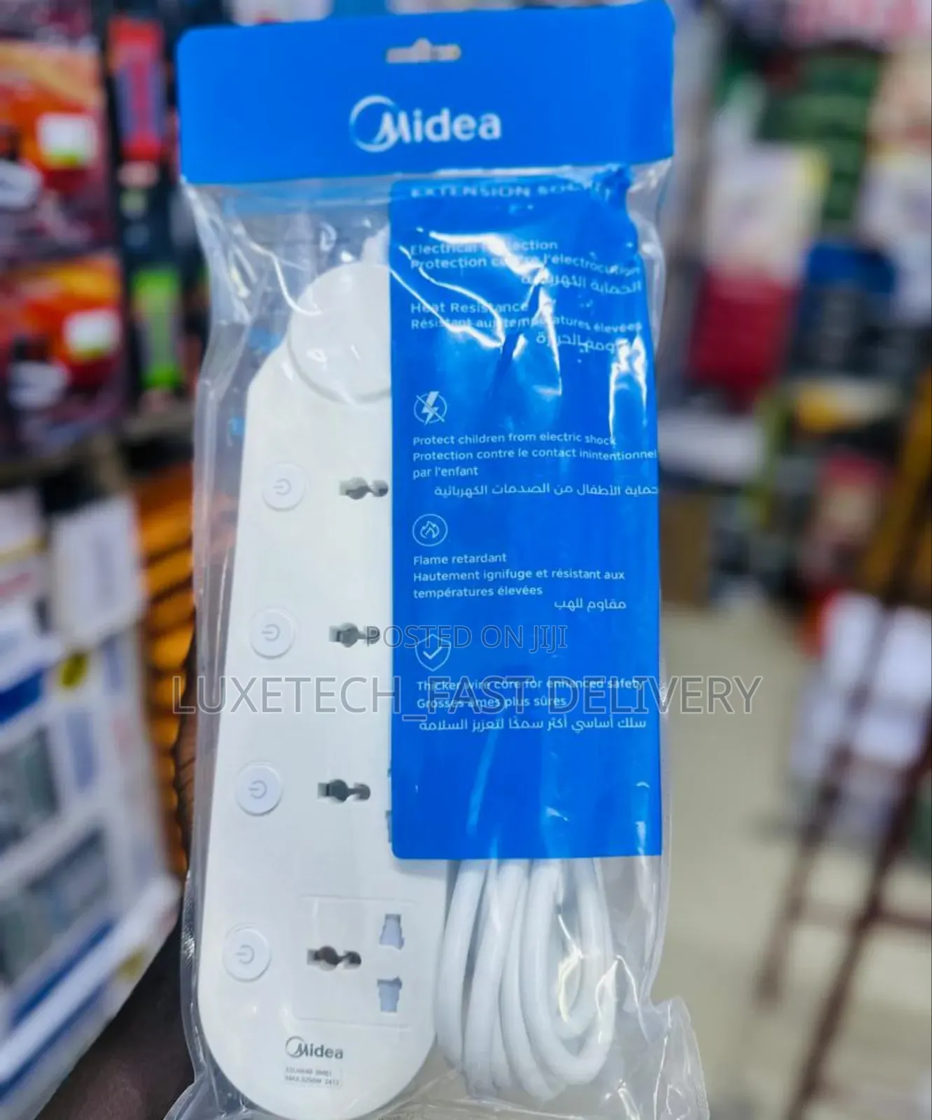 Midea 4-Way Extension Socket/Cable