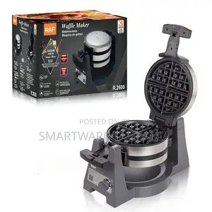 Belgian Waffle Maker Raf R.2600 1400w Rotating Non-stick Electric