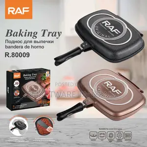 Raf Double-Sided Baking Tray R.80009 Non-Stick Grill Pan 36cm