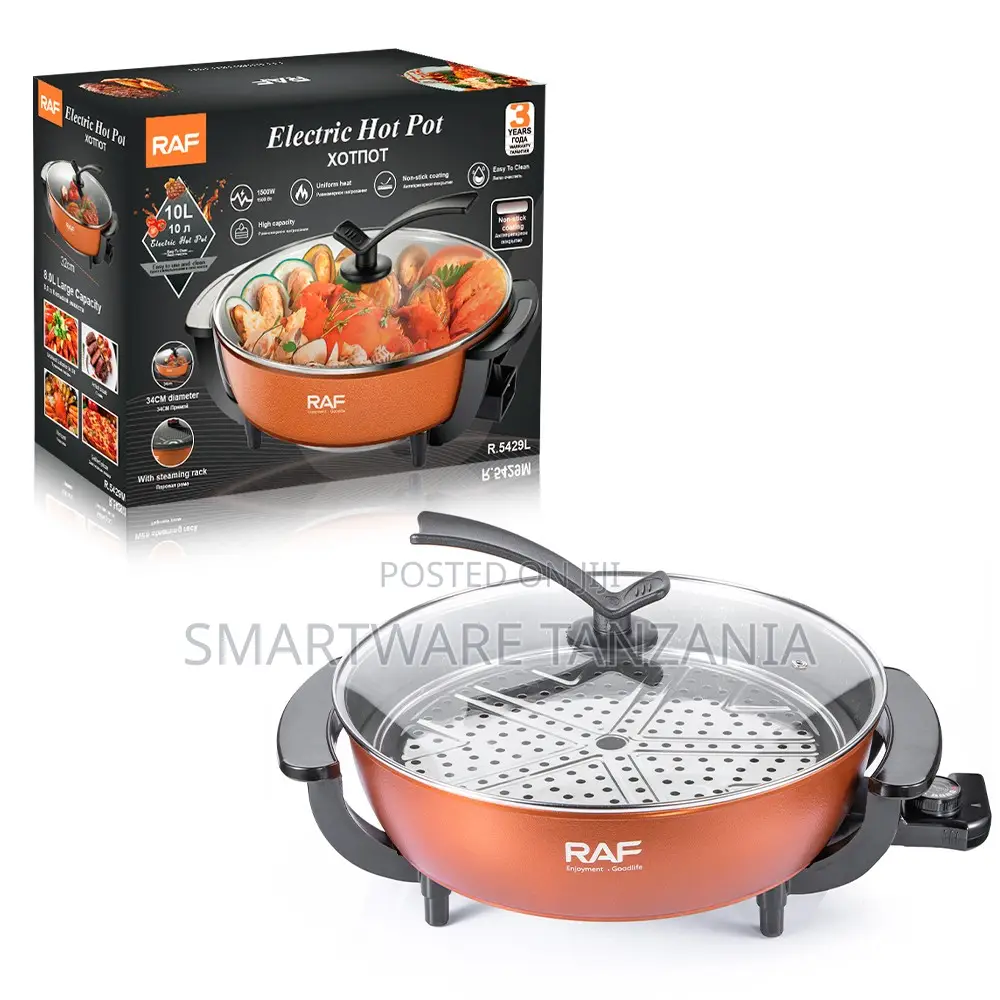 Raf 1500w Electric Cooker R.5429l 10l Multi-cooker Steaming Pot