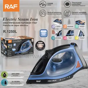 Raf Electric Steam Iron 2200w Ceramic Soleplate Vertical Steamer
