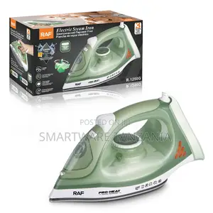 Raf Electric Steam Iron 2200w R.1250g Ceramic Plate Vertical Steam