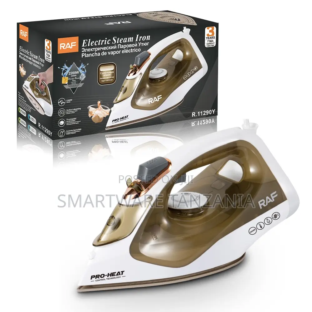 Raf Steam Iron 2200w R.11290y Ceramic Base Vertical Fabric Steamer
