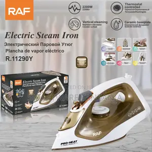 Raf 2200w Steam Iron R.11290y Gold Ceramic Vertical Fabric Steamer