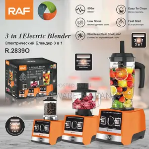 Raf Electric Blender 500w R.2839o 3in1 20000rpm Multi Blender