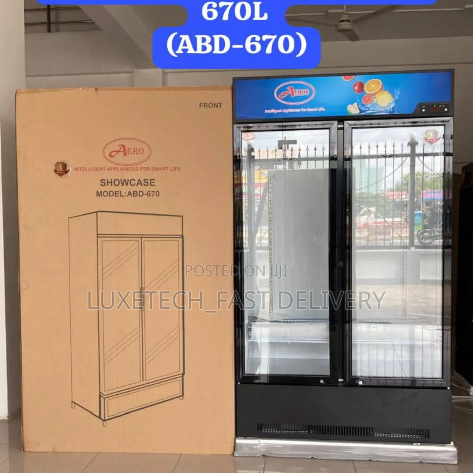 Aero Showcase Fridge 670 Litres Double Door