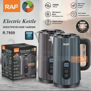 Raf Electric Kettle 1500w R.7959 3.0l Digital Temperature Control