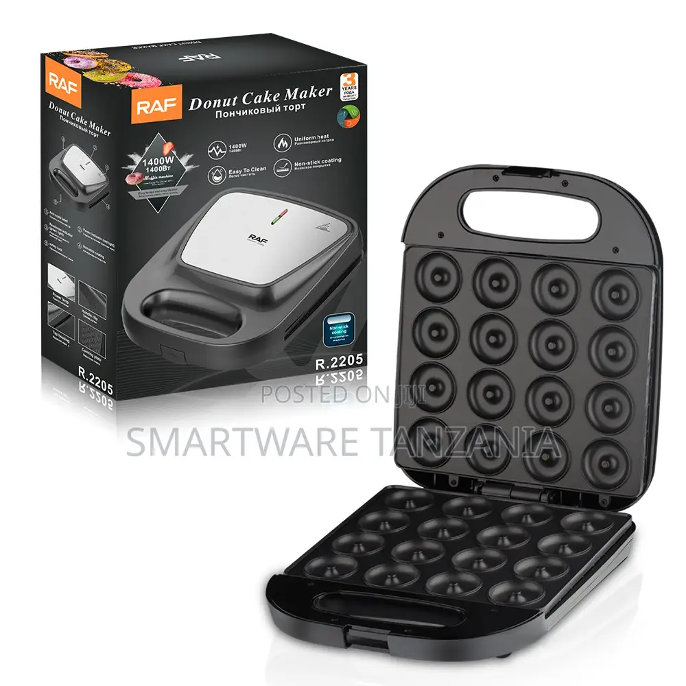 Raf Donut Maker 1400w R.2205 Electric Mini Donut Cake Machine 16pc