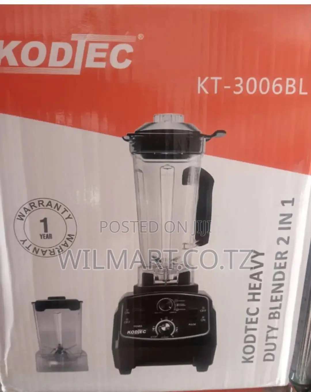 Kodtec Heavy Duty Blender 2l 1000w Food Mixer Multifunction Kt-3006bl