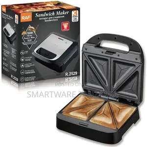 Raf Sandwich Maker 750w R.2529 4 Slice Non-stick Toaster Grill