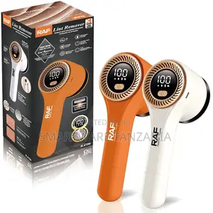 Raf Fabric Shaver R.4109 Electric Lint Remover 7600rpm Led Orange