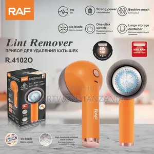 Raf Lint Remover R.4102o Fabric Shaver 5w 8000 RPM 6 Blade Orange
