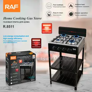 Raf Home Cooking Gas Stove Four Burners With Storage Shelf