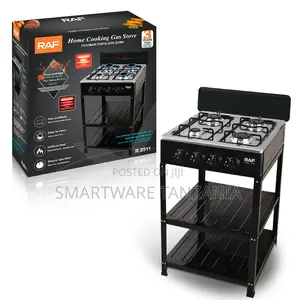 Raf Four Burner Gas Cooker With Uniform Heat And Easy Cleaning