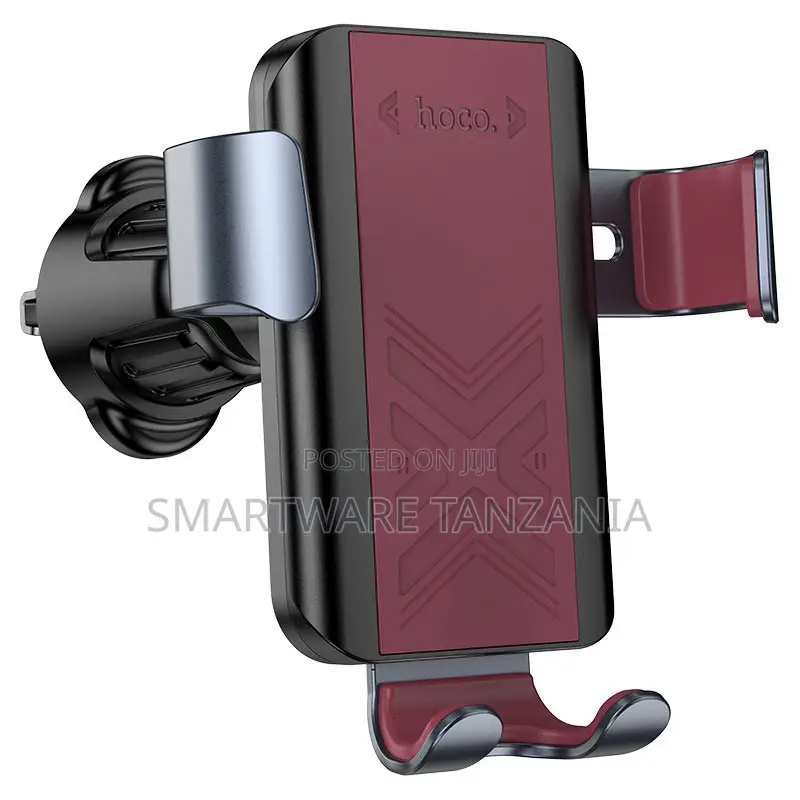 Hoco H70 Gamble One Key Lock Air Outlet Holder Pink Car Mount