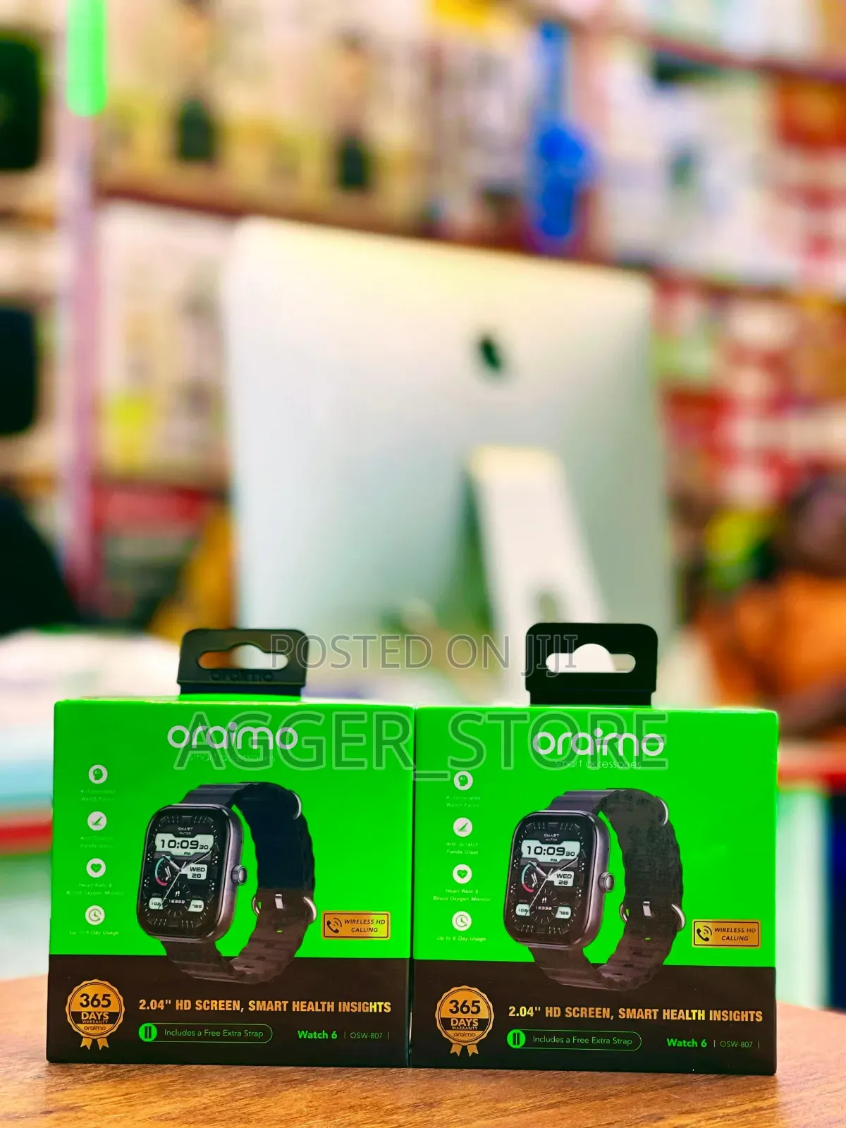 Oraimo Watch 6 Smart Watch 2.04” Hd Screen
