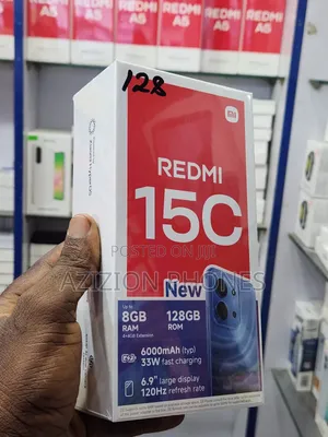 New Xiaomi Redmi 15C 4G 128 GB Black