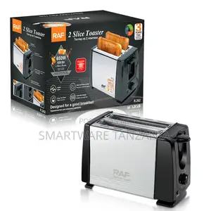 Raf Compact 2-slice Toaster 650w Easy Clean Stainless Steel R.262