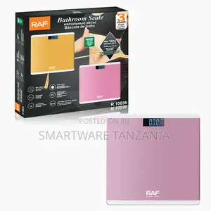 Raf Pink Digital Scale 180kg Auto-Off Temperature Display R.10036