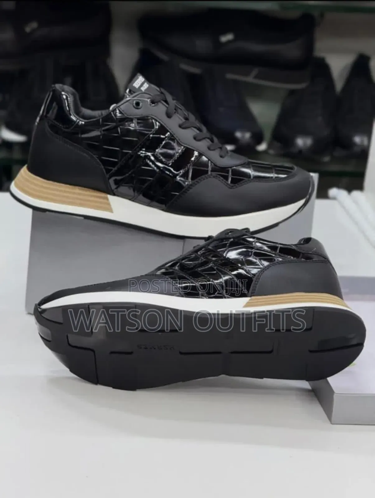 Men's Leather Sneaker Shoes Typically Very Best Made in Italy