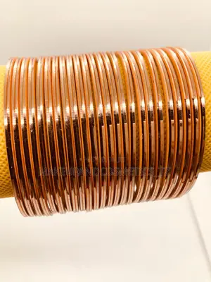 Set of Simple,Shiny, Rose Gold Bangles