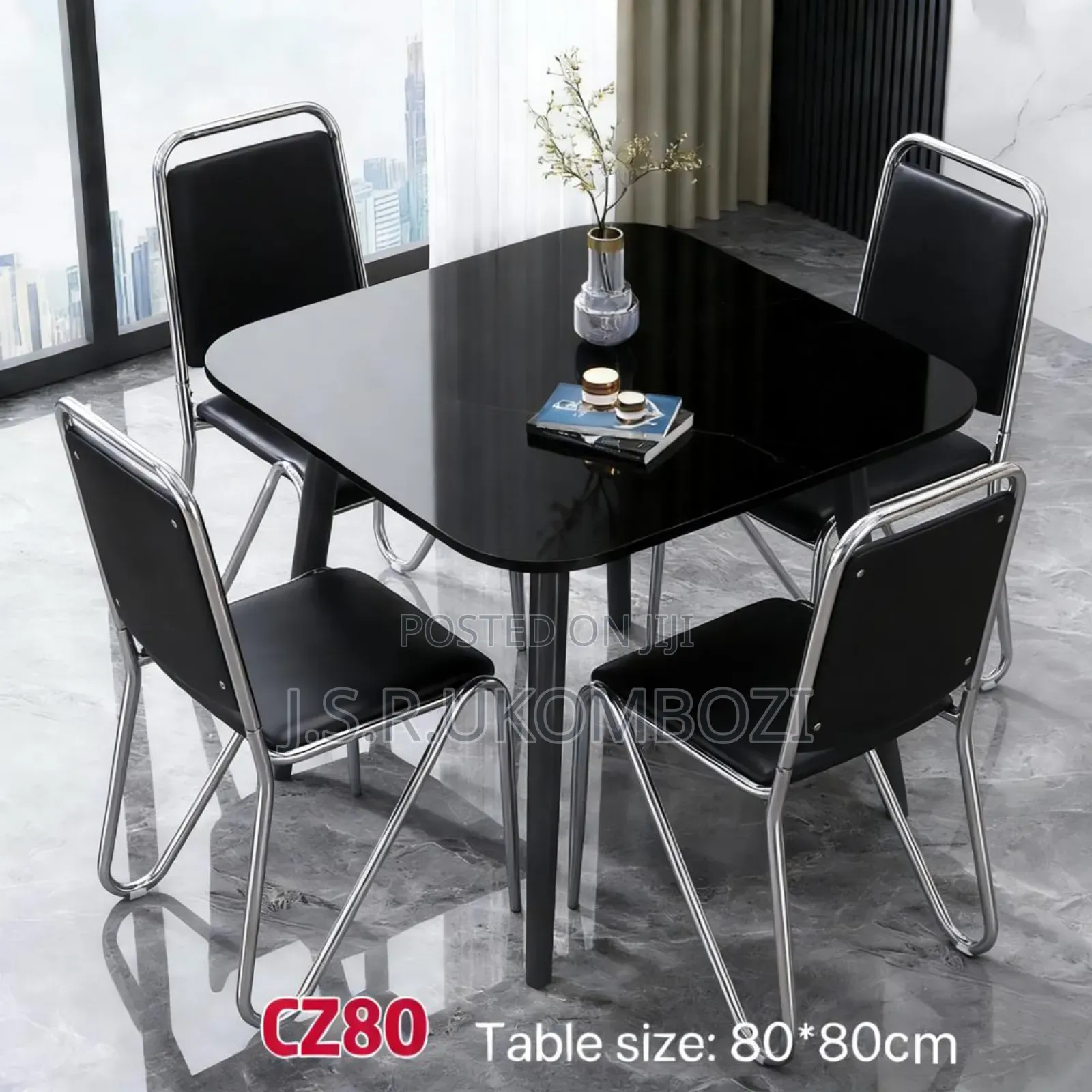 Dining Table Set 4 Chairs Size 80 *80cm