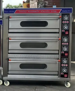Commercial Electric Baking Oven 3 Deck 6 Trays