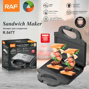 Raf R.547t Sandwich Maker 850w - Non-Stick Coating Toaster Grill