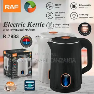 Raf R.7983 Electric Kettle 1500w Black - Fast Boiling Tea Kettle