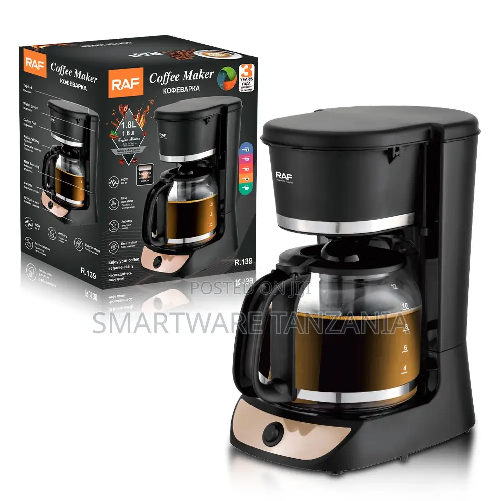 Raf Coffee Maker R.139 - Drip Coffee Machine With Glass Carafe