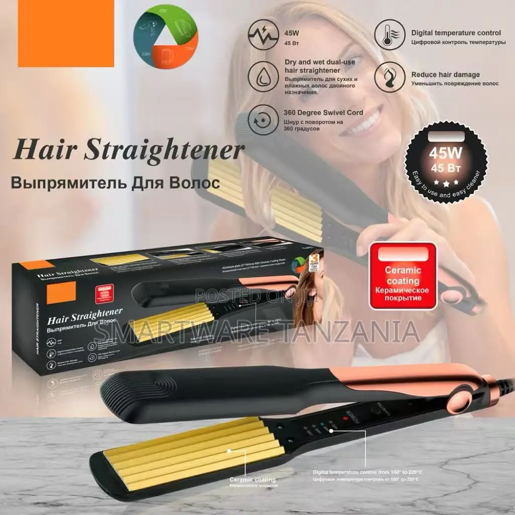 Raf Hair Straightener 45w - Digital Temp Control Ceramic Flat Iron