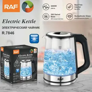Raf R.7846 Electric Kettle 2000w - Glass Kettle With Led Light