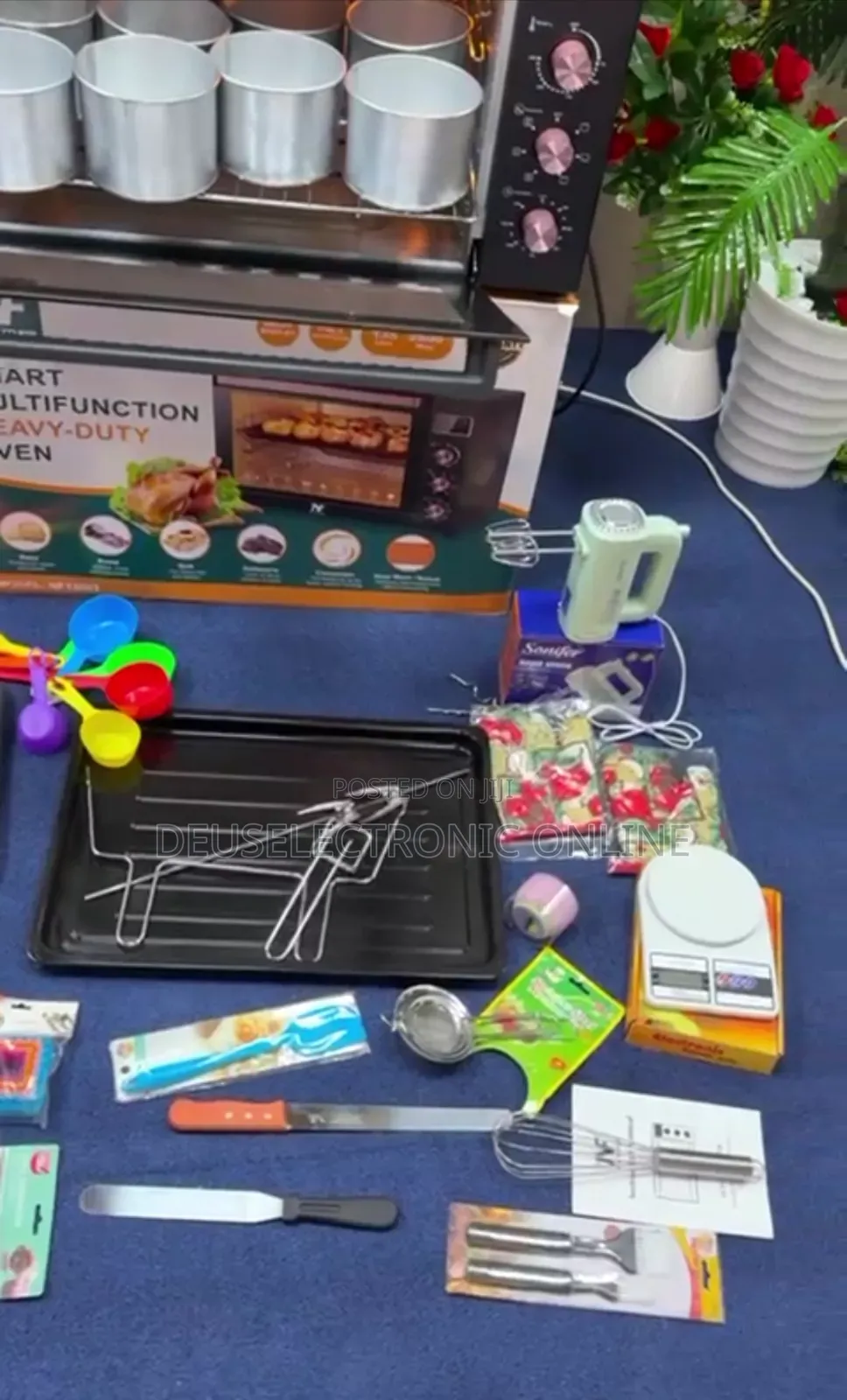 Electric Oven 135l With Cake Set 21pc