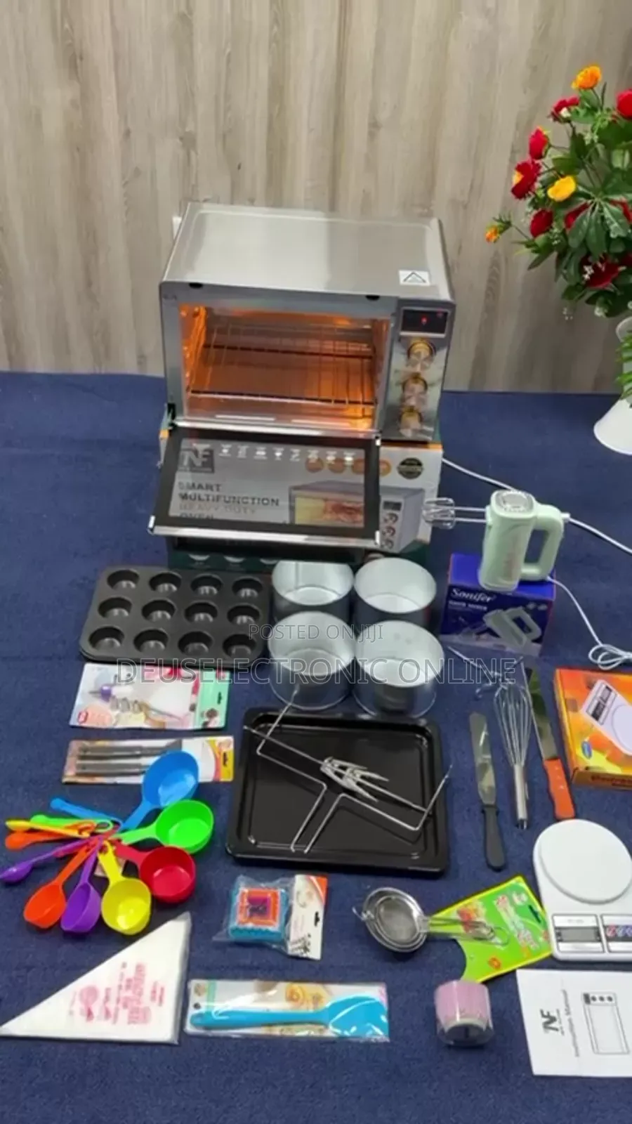Electric Oven 40l With Cake Set 18pc