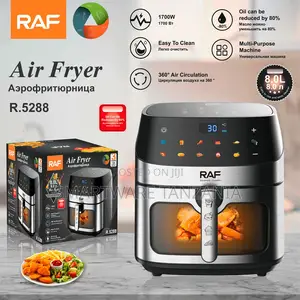 Raf R.5288 Air Fryer 8l 1700w Digital Multi-Purpose Oil Free 80%