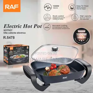Raf R.5478 Electric Hot Pot 1000w - Non-Stick Cooking Skillet