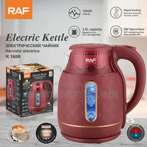 Raf Electric Kettle R.160g - 2l Glass Kettle Quilted Pattern